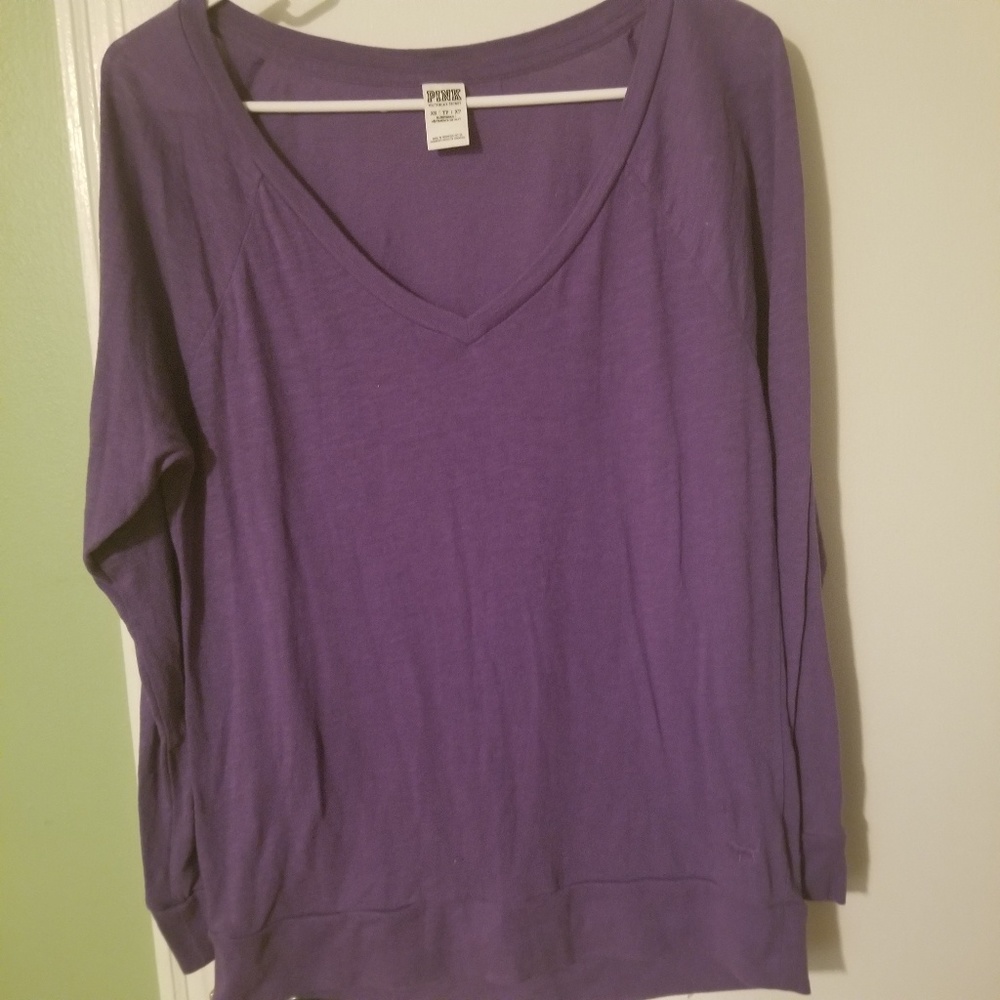 Pink Victoria Secret long sleeve shirt